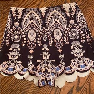 Pink & black beautiful patterned short